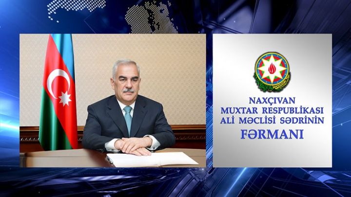 Naxçıvanın ekologiya və təbii sərvətlər naziri təyin edilib