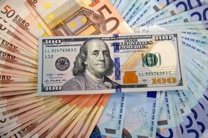 Avro/Dollar məzənnəsi 2018-in ən aşağı səviyyəsinə düşdü