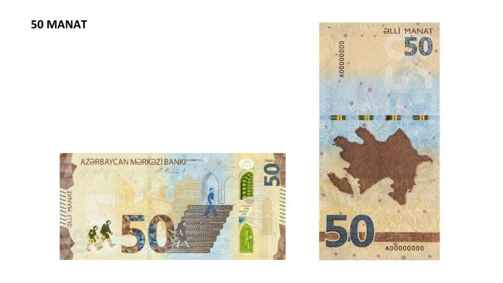 1, 5 və 50 manatlıq yeniləndi - FOTOLAR