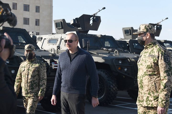 Daxili Qoşunların yeni hərbi şəhərciyinin açılışı olub - FOTOLAR