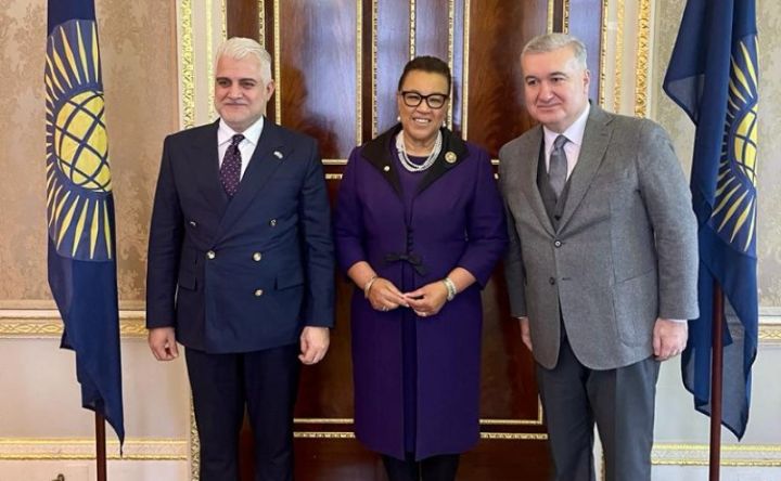 İş adamı Tahir Gözel Millətlər Birliyinin baş katibilə görüşüb