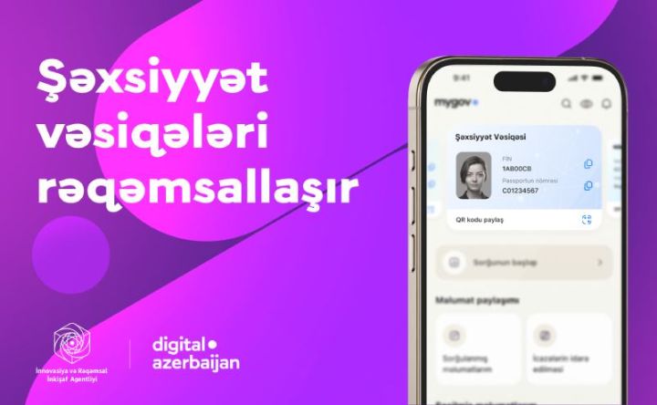 Şəxsiyyət vəsiqəsi rəqəmsal formada təqdim olunacaq - YENİLİK