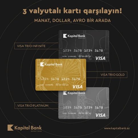 Manat, dollar və avronu birləşdirən kart