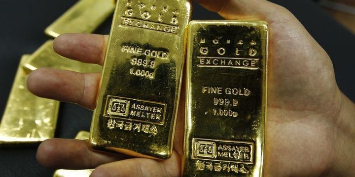 Qızıl güclü Dolların təzyiqi altında