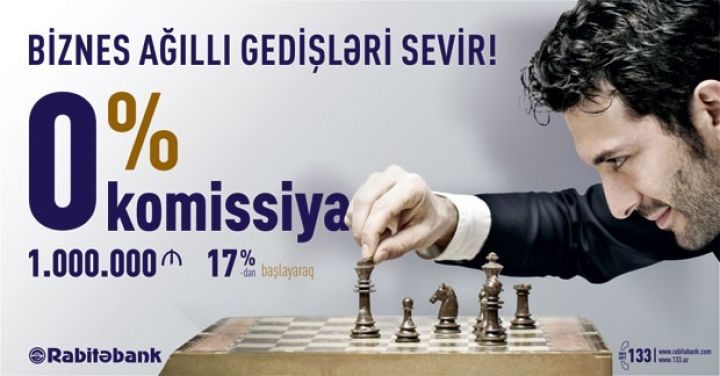 Biznes kreditləndə 0% komissiya, xərcləri də bank ödəyir