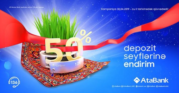 “AtaBank” depozit qutuları üzrə Novruz kampaniyasına start verir