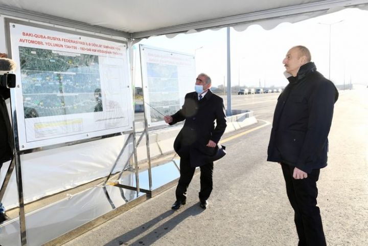 Prezident ödənişli yolun açılışında