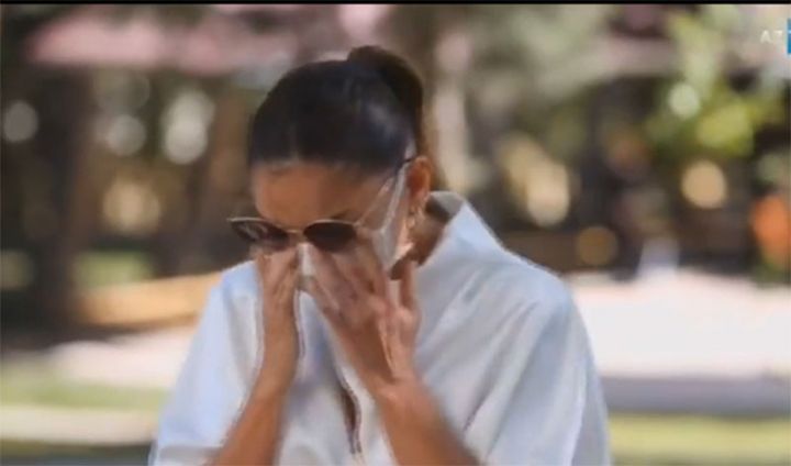 Mehriban Əliyeva yaralı hərbçilərlə görüşdə kövrəldi