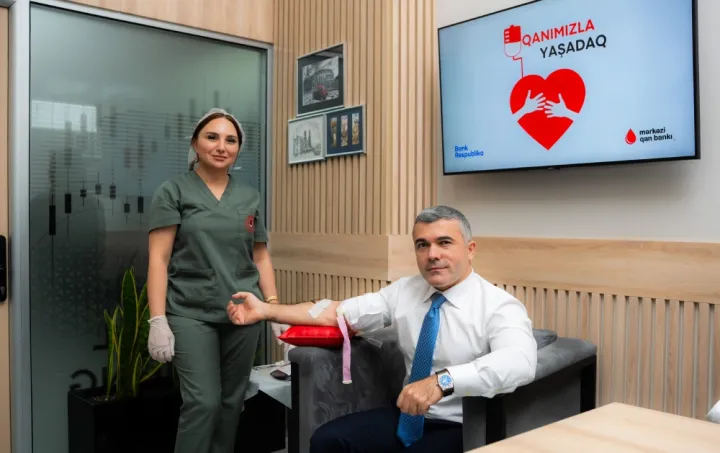 Bank Respublika “Ümumdünya Qan Donoru Günü” ərəfəsində ənənəvi qanvermə aksiyası keçirib